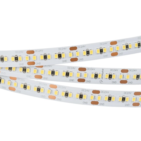 Лента светодиодная MICROLED-5000 24V Warm2700 8mm (2216, 300 LED/m, LUX) (Arlight, 8 Вт/м, IP20)