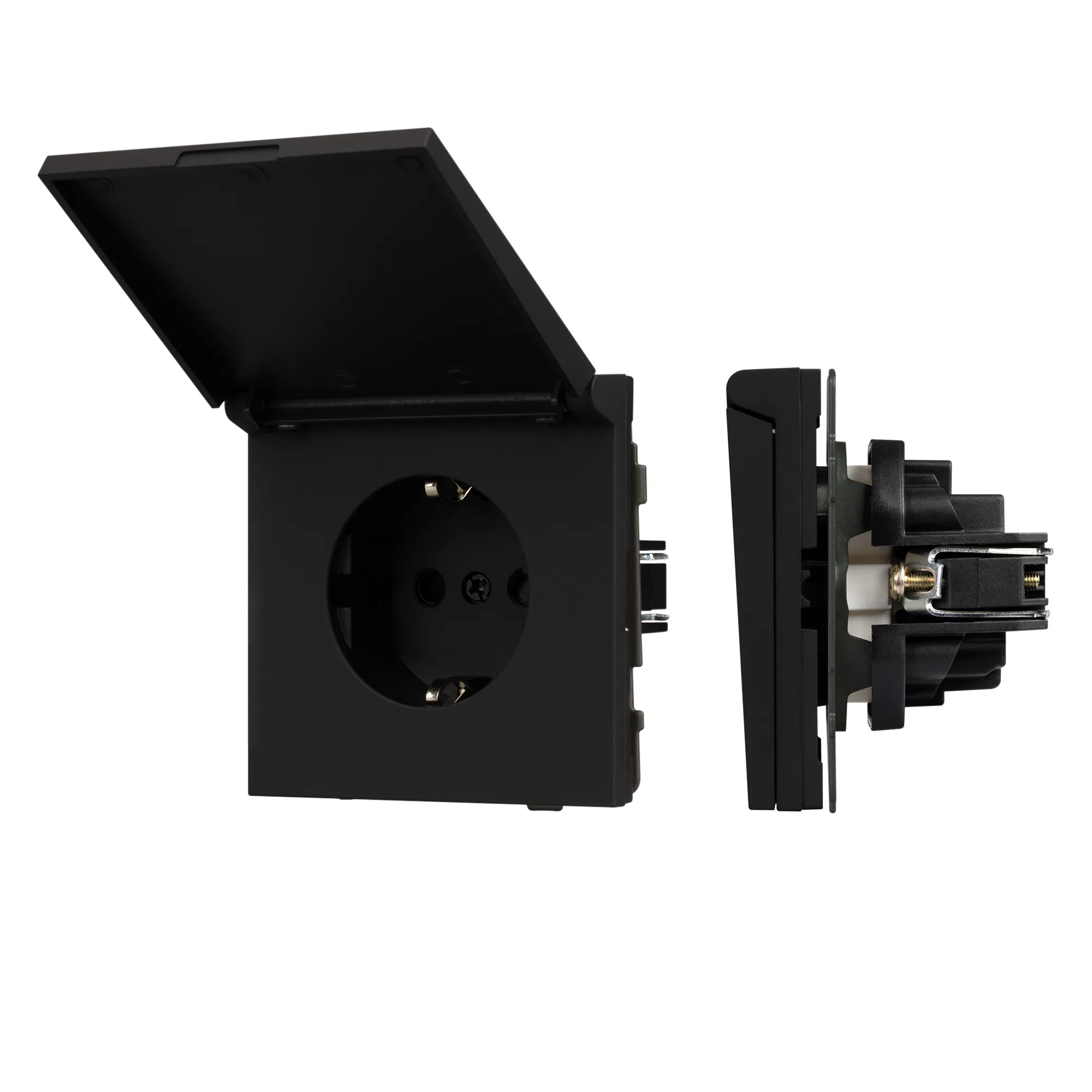 Механизм розетки влагозащищённый SCT-TENDO-MCP-SFPL-BK (230V, 16A) (Arlight, -)