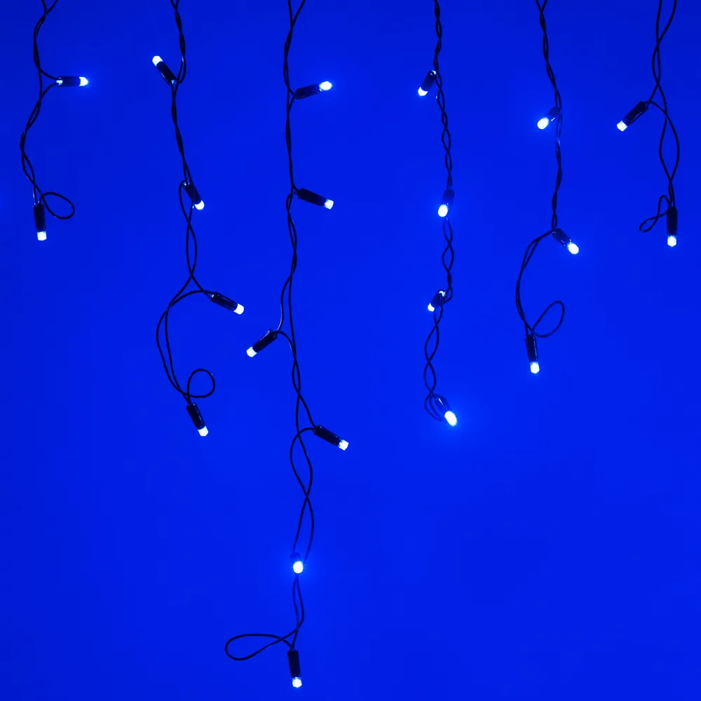 Светодиодная гирлянда ARD-EDGE-CLASSIC-2400x600-BLACK-88LED-STD BLUE (230V, 6W) (Ardecoled, IP65) - изображение товара