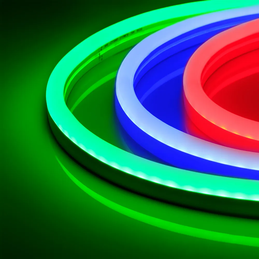 Гибкий неон ARL-NEON-2617-SIDE 230V RGB (Arlight, 8 Вт/м, IP65) - изображение товара