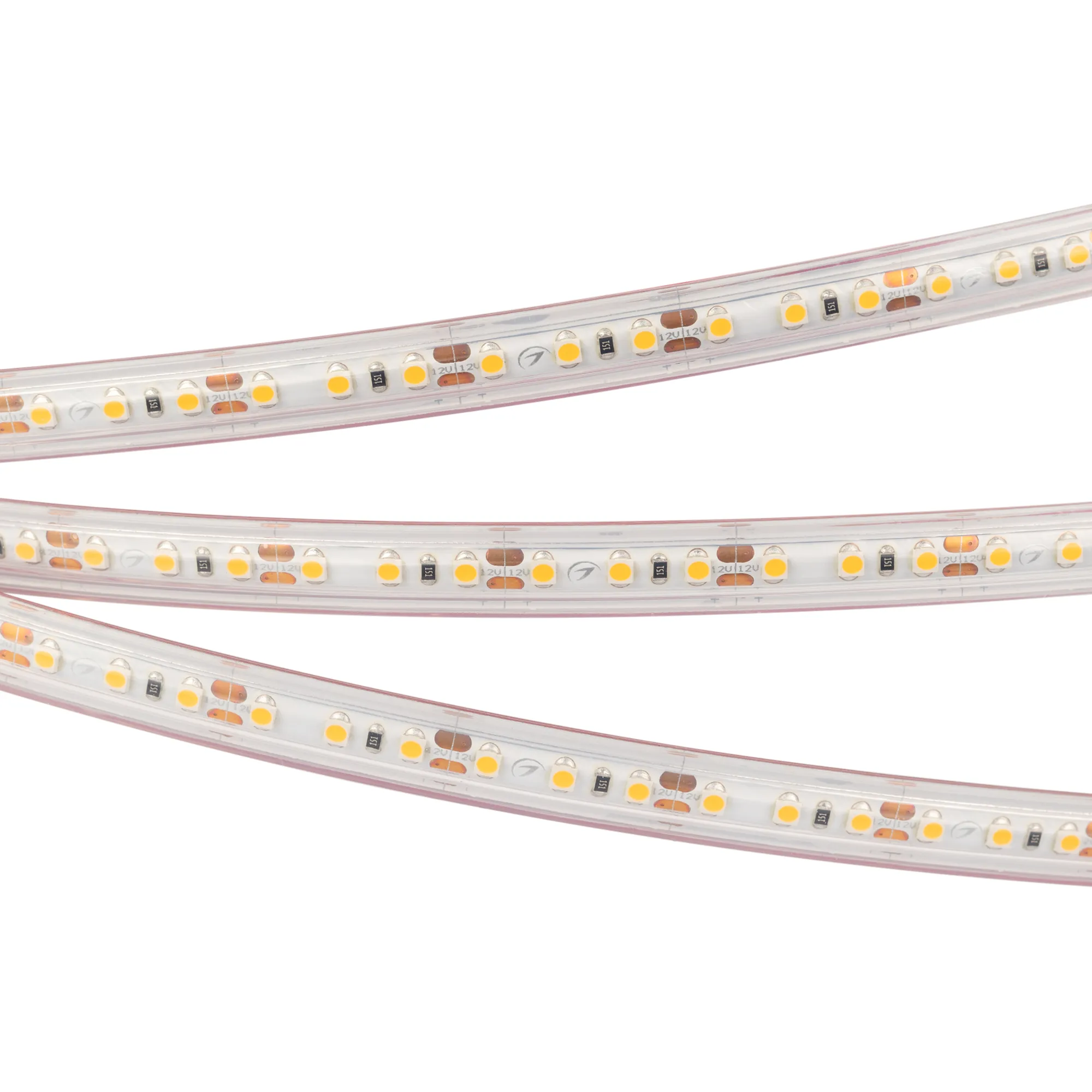 Лента светодиодная RTW 2-5000PS 12V White6000 2x (3528, 600 LED, LUX) (Arlight, 9.6 Вт/м, IP67)