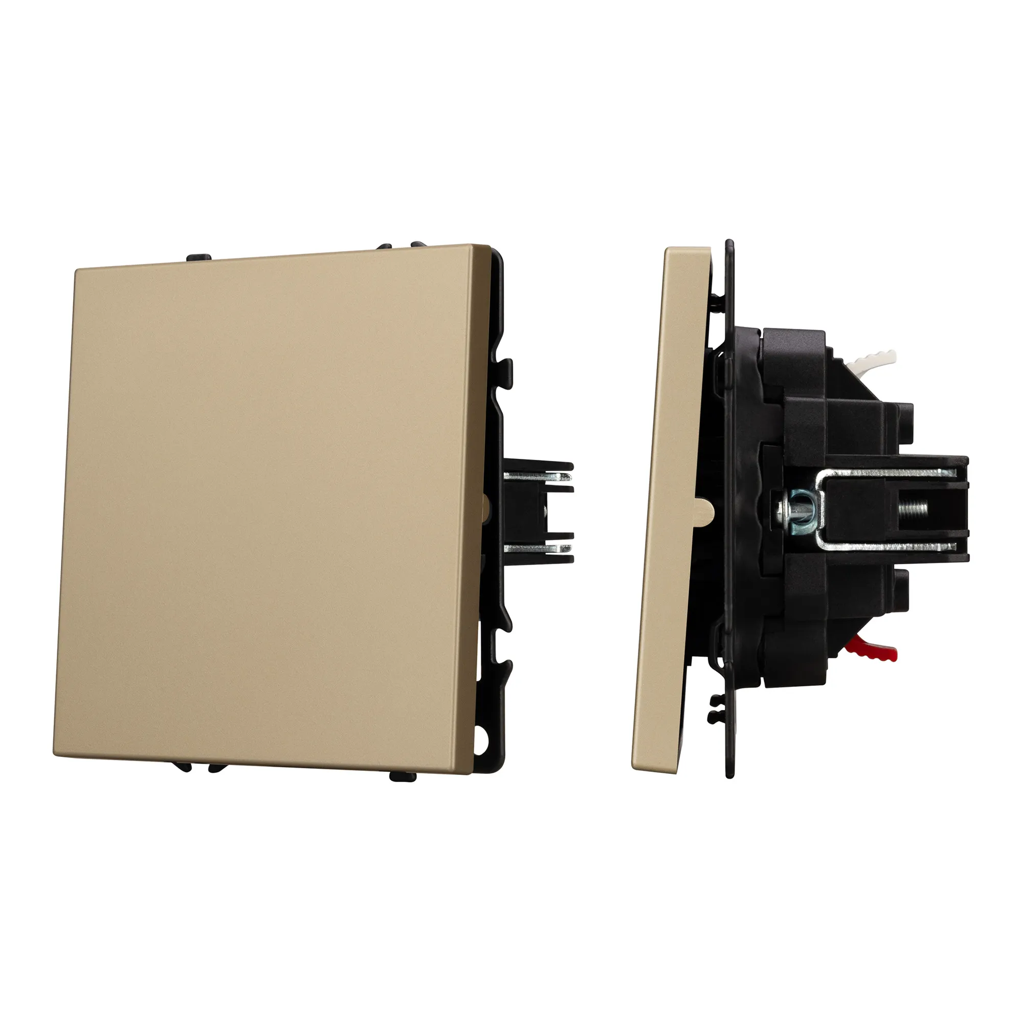 Механизм выключателя одноклавишный непроходной SWT-NOBE-MK01-SFPL-GD (230V, 10A) (Arlight, -) - изображение товара